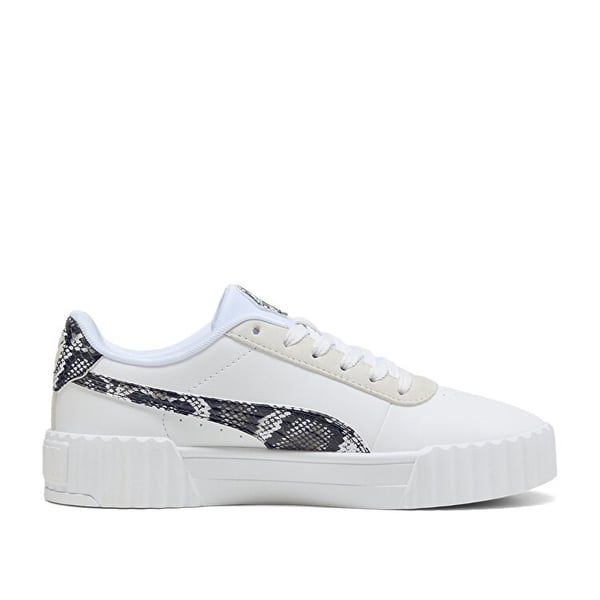 Puma Carina 3.0 Snake Chic Beyaz Kadın Günlük Spor Ayakkabı