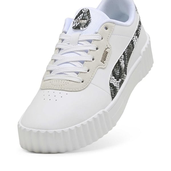 Puma Carina 3.0 Snake Chic Beyaz Kadın Günlük Spor Ayakkabı