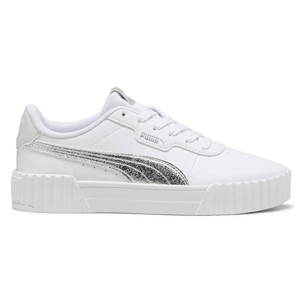 Puma Carina 3.0 Metallic Whisper Beyaz Kadın Günlük Spor Ayakkabı