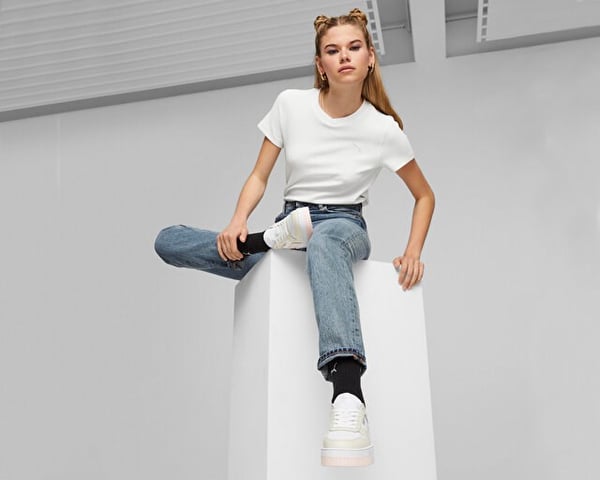 Puma Carina Street Beyaz Kadın Günlük Spor Ayakkabı