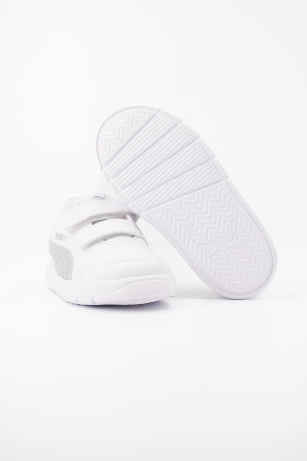 Puma Courtflex V3 Glitz V Inf Beyaz Kız Çocuk Günlük Spor Ayakkabı