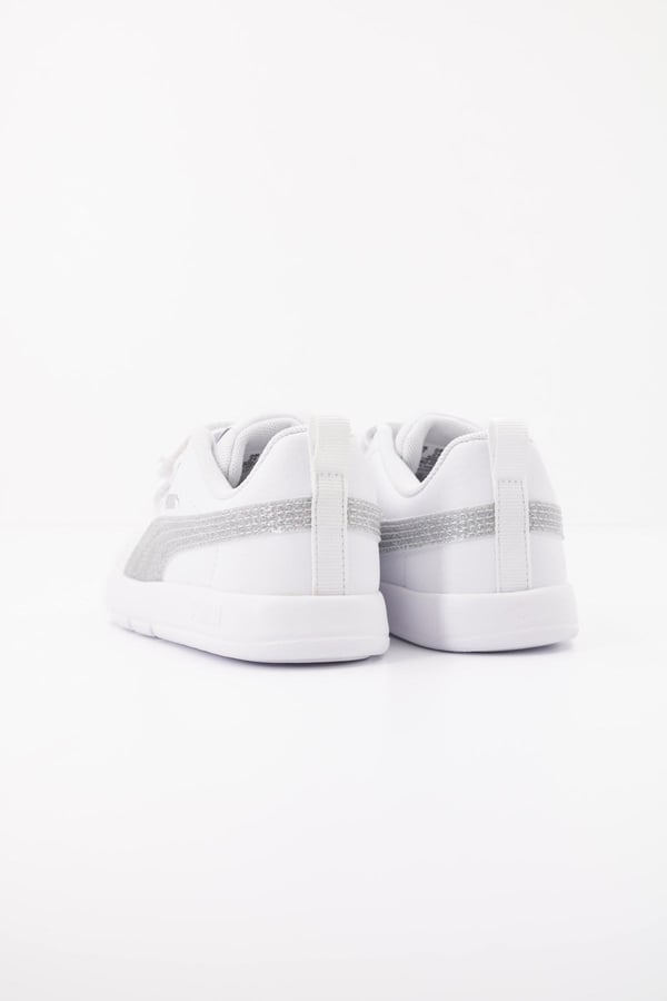 Puma Courtflex V3 Glitz V Inf Beyaz Kız Çocuk Günlük Spor Ayakkabı