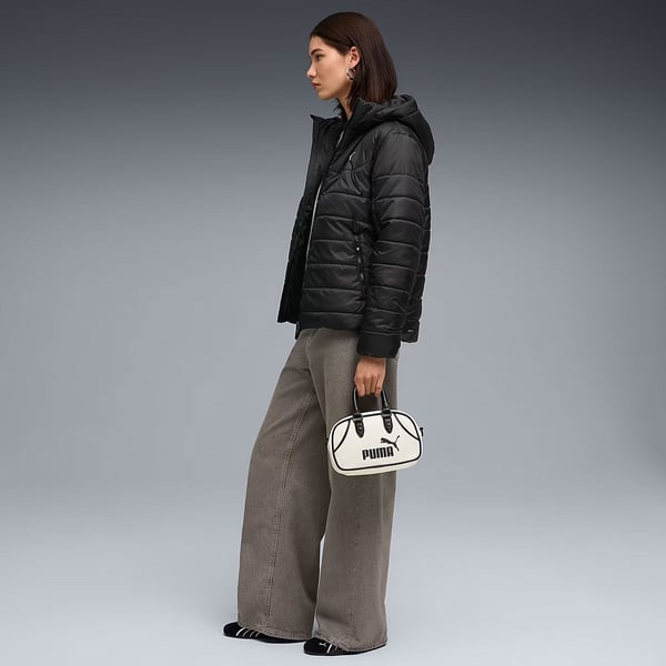 Puma ESS Hooded Padded Jacket Siyah Kadın Mont