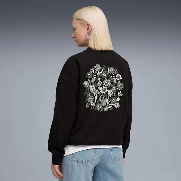 Puma ESS NATURE 2.0  Crew Siyah Erkek Sweatshirt