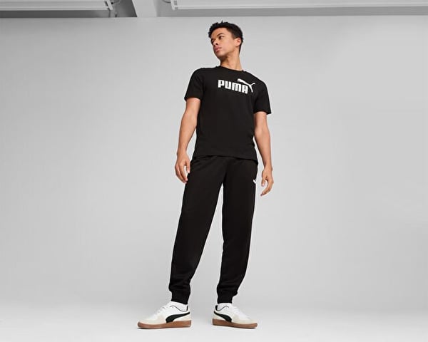 Puma ESS No. 1 Logo Tee Siyah Erkek T-Shirt