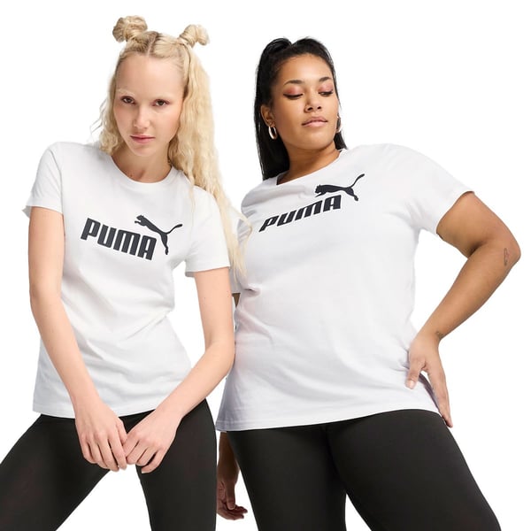 Puma ESS No. 1 Logo Tee Beyaz Kadın T-Shirt