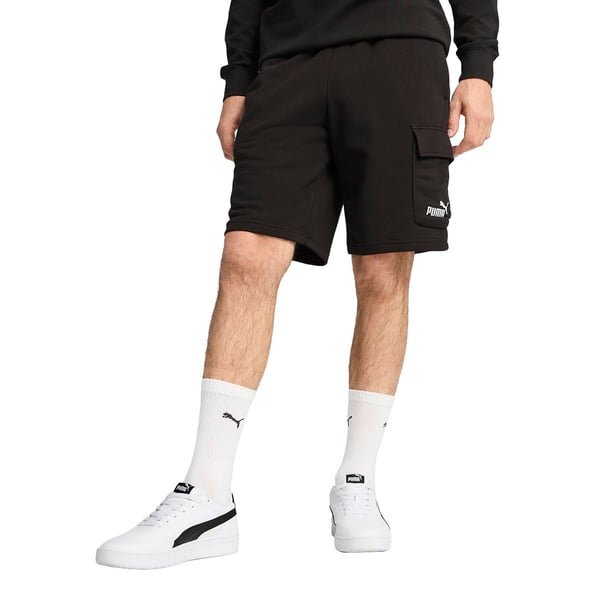 Puma ESS No. 1 Logo Cargo Shorts 10” TR Siyah Erkek Şort