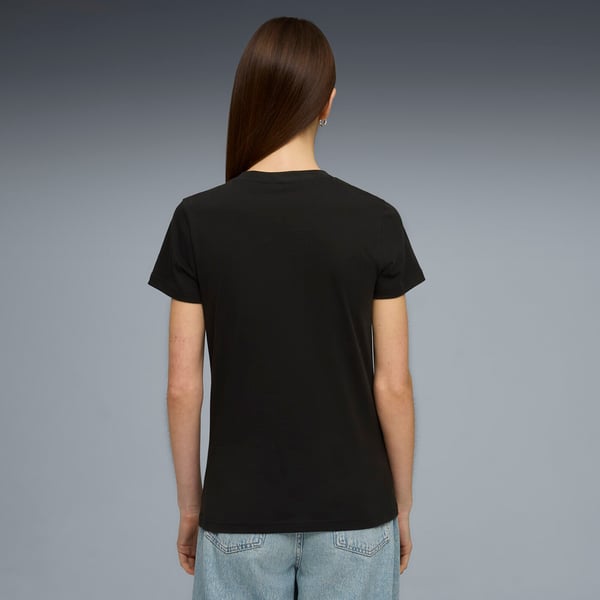Puma ESS SCRIPT Tee Siyah Kadın T-Shirt