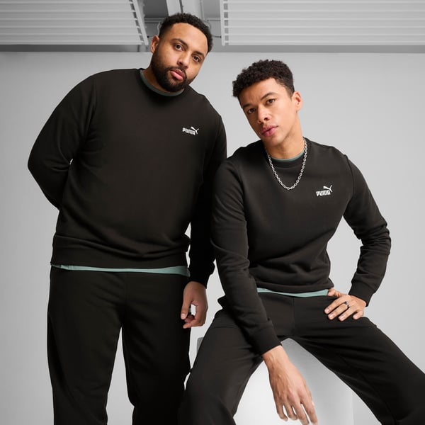 Puma ESS Small No. 1 Logo Crew Siyah Erkek Sweatshirt