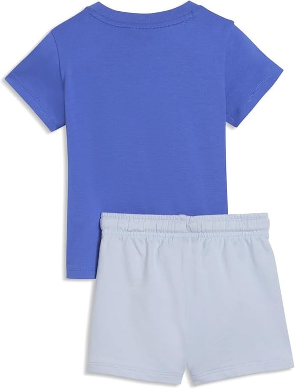 Puma ESS Tee and Shorts Set Mavi Unisex Çocuk Eşofman Takımı