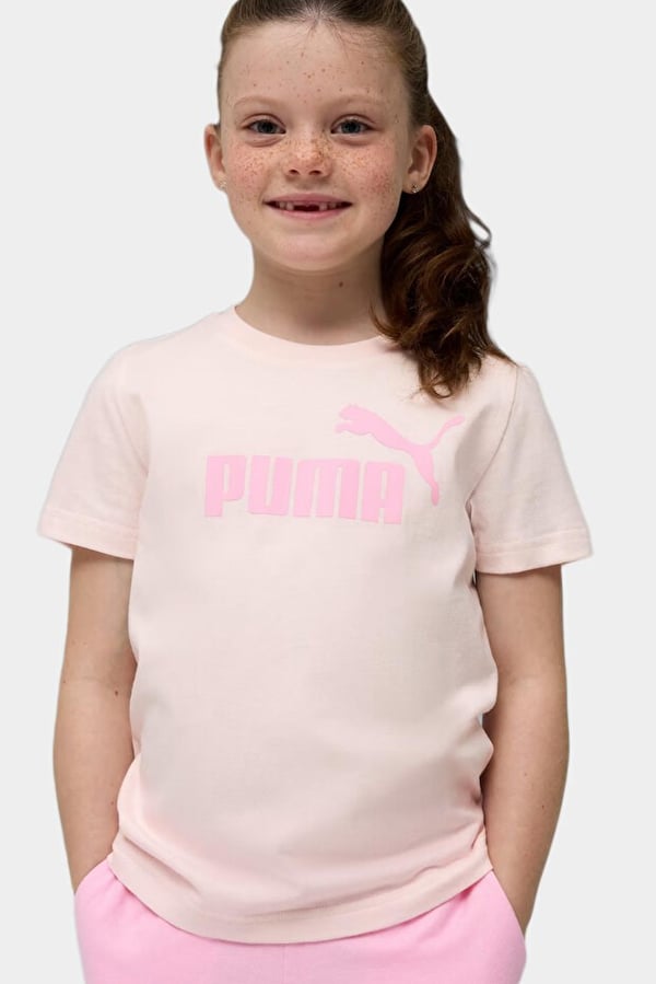 Puma ESS Tee and Shorts Set Pembe Kız Çocuk Eşofman Takımı