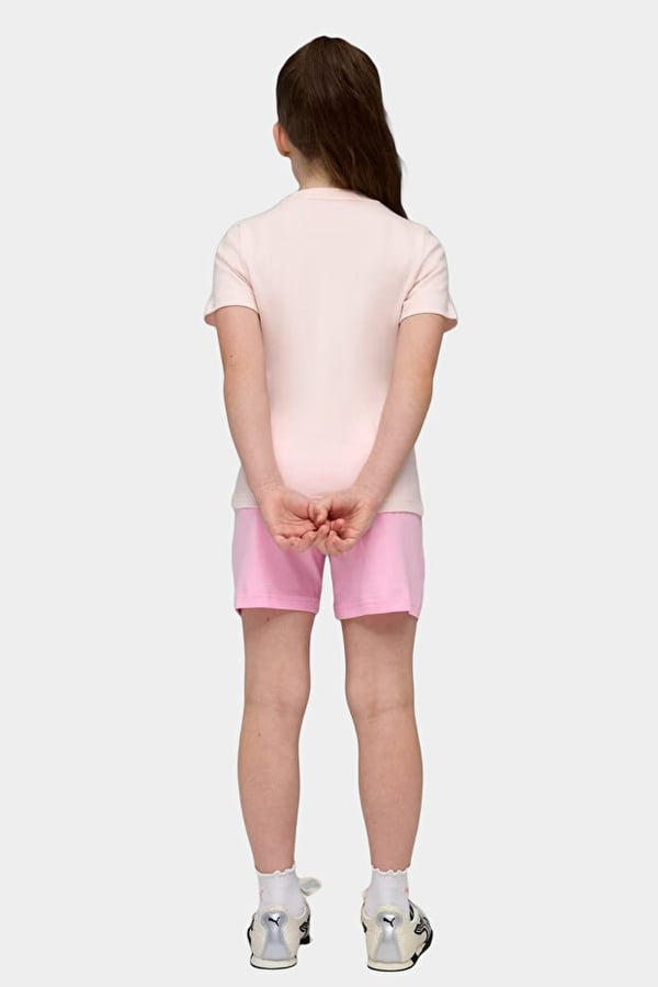 Puma ESS Tee and Shorts Set Pembe Kız Çocuk Eşofman Takımı