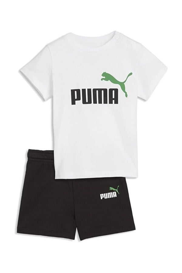 Puma ESS Tee and Shorts Set Siyah Unisex Çocuk Eşofman Takımı