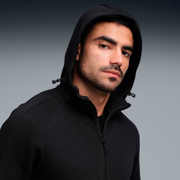 Puma EVOSTRIPE Core FZ Hoodie Siyah Erkek Sweatshirt