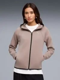 Puma EVOSTRIPE Full-Zip Hoodie DK Bej Kadın Sweatshirt
