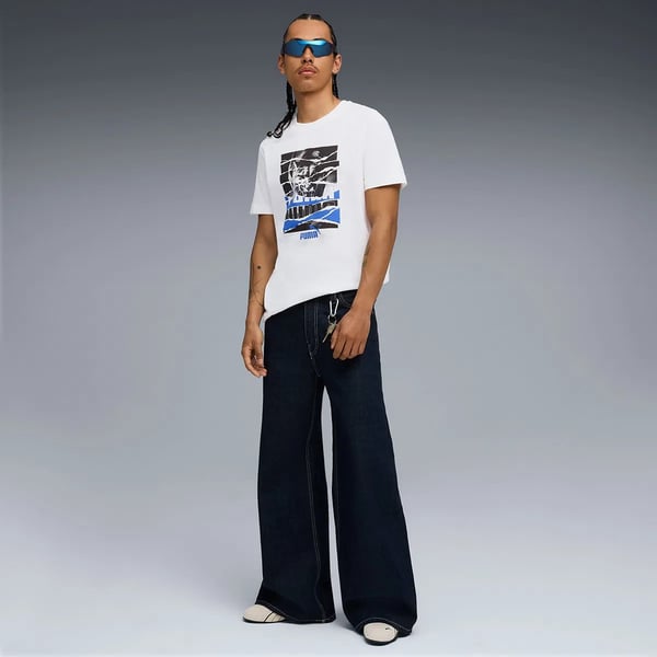 Puma GRAPHIC Tee Beyaz Erkek T-Shirt