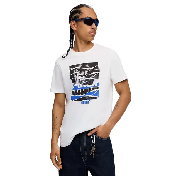 Puma GRAPHIC Tee Beyaz Erkek T-Shirt