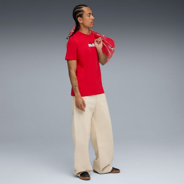 Puma GRAPHIC Tee Kırmızı Erkek T-Shirt
