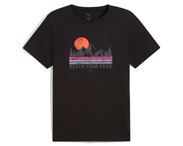 Puma GRAPHICS OUTDOOR UNISEX TEE Siyah Erkek T-Shirt