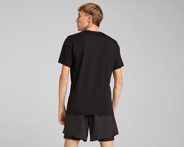 Puma GRAPHICS SEASONS UNISEX TEE Siyah Erkek T-Shirt