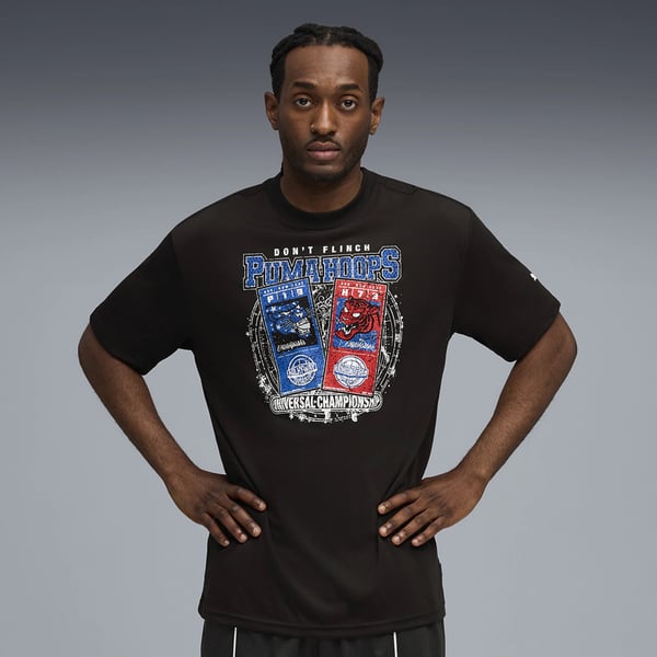 Puma Hoopaverse Tee 4 Siyah Erkek T-Shirt