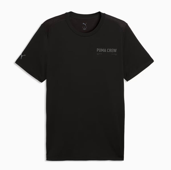 Puma M CLOUDSPUN BRANDED TEE Siyah Erkek T-Shirt