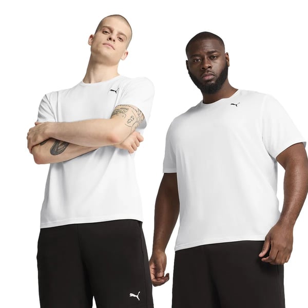 Puma M TAD ESS SOLID CAT TEE LC Beyaz Erkek T-Shirt