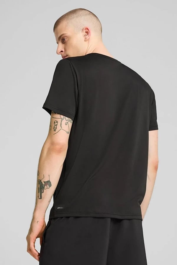 Puma M TAD ESS SOLID CAT TEE LC Siyah Erkek T-Shirt