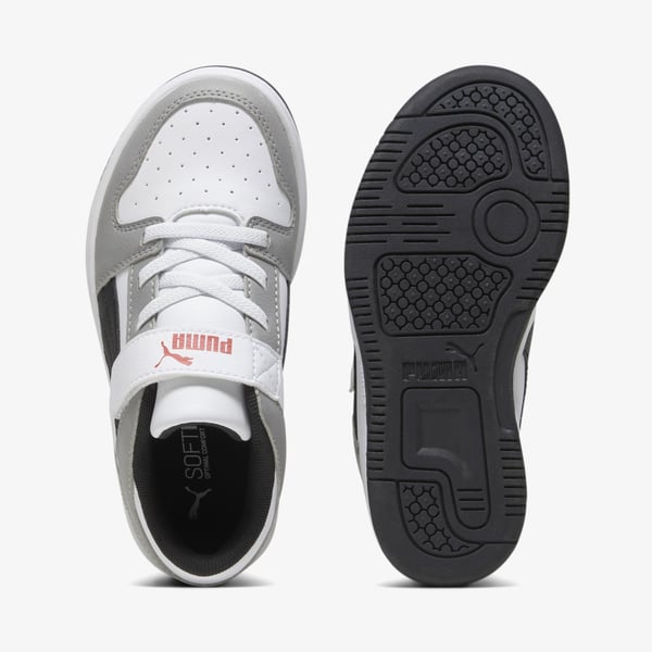 Puma Pm Rebound Layup Lo SL V PS Beyaz Erkek Çocuk Günlük Spor Ayakkabı