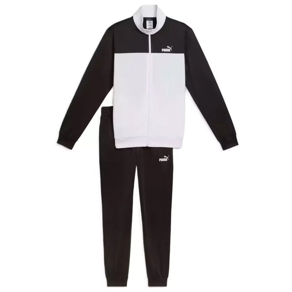 Puma Poly Colorblock Suit Beyaz Erkek Eşofman Takımı