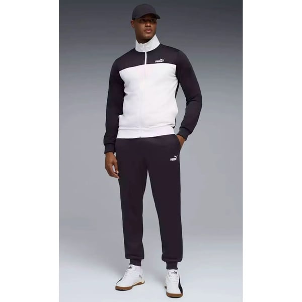 Puma Poly Colorblock Suit Beyaz Erkek Eşofman Takımı