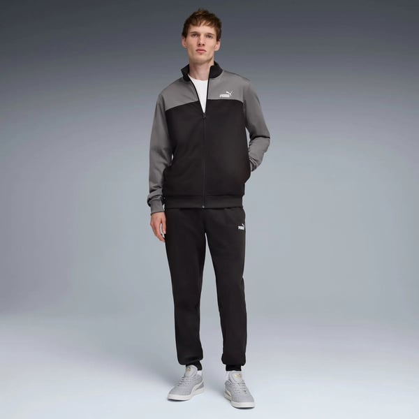 Puma Poly Colorblock Suit Siyah Erkek Eşofman Takımı