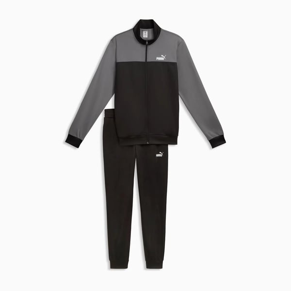 Puma Poly Colorblock Suit Siyah Erkek Eşofman Takımı