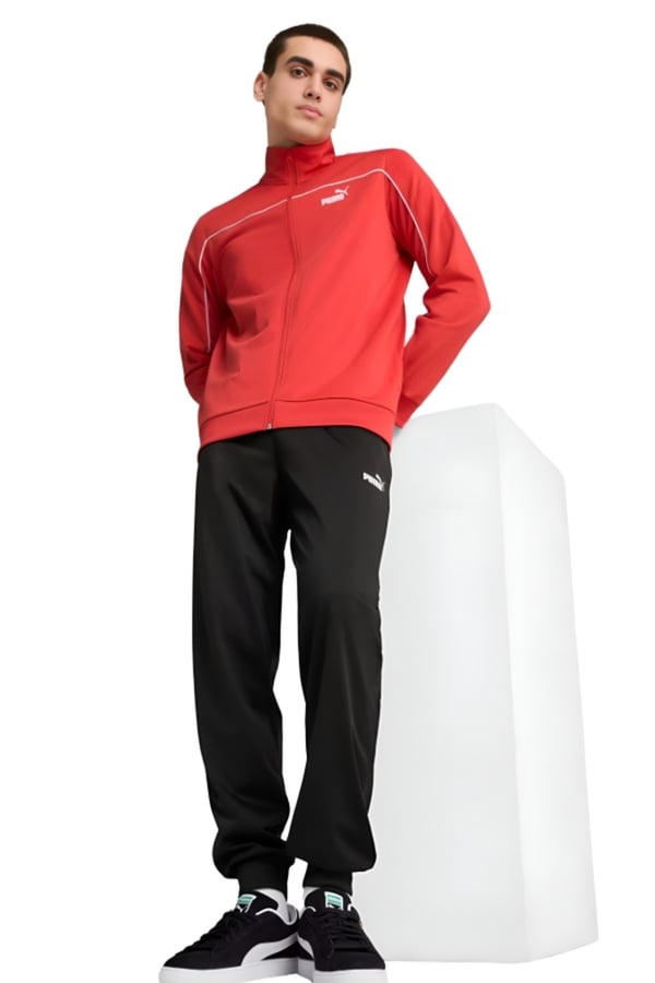 Puma Poly Piping Suit Kırmızı Erkek Eşofman Takımı