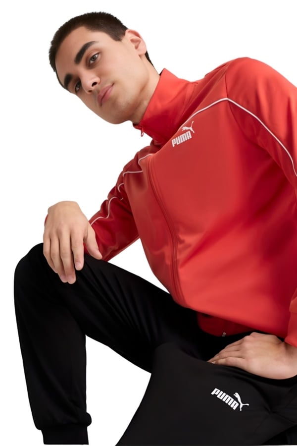 Puma Poly Piping Suit Kırmızı Erkek Eşofman Takımı