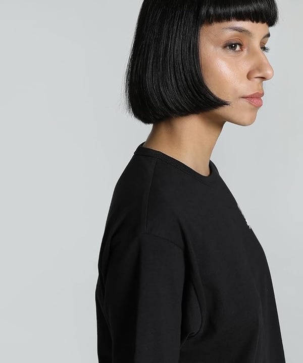 Puma PUMA CLASS Relaxed Crop Tee Siyah Kadın T-Shirt