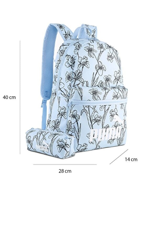 Puma PUMA PHASE AOP Backpack Set Mavi Unisex Spor Çanta
