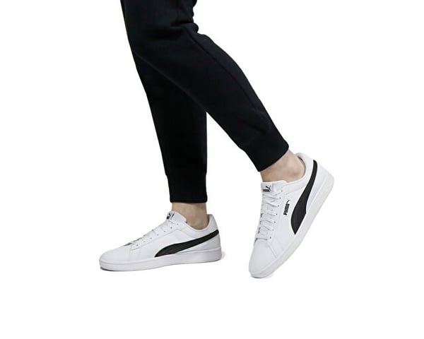 Puma Puma Smash 3.0 Buck Beyaz Erkek Günlük Spor Ayakkabı