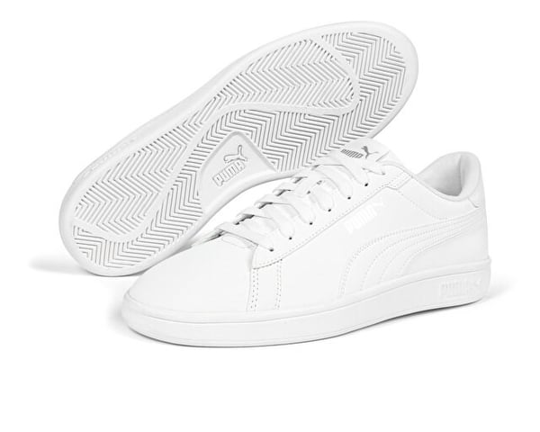 Puma Puma Smash 3.0 Buck Beyaz Erkek Günlük Spor Ayakkabı