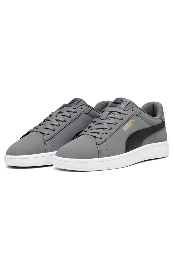 Puma Puma Smash 3.0 Buck Gri Erkek Günlük Spor Ayakkabı