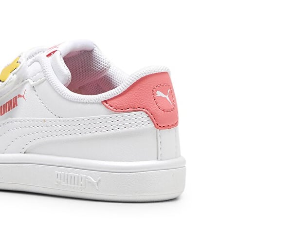 Puma Puma Smash 3.0 Badges V Inf Beyaz Kız Çocuk Günlük Spor Ayakkabı