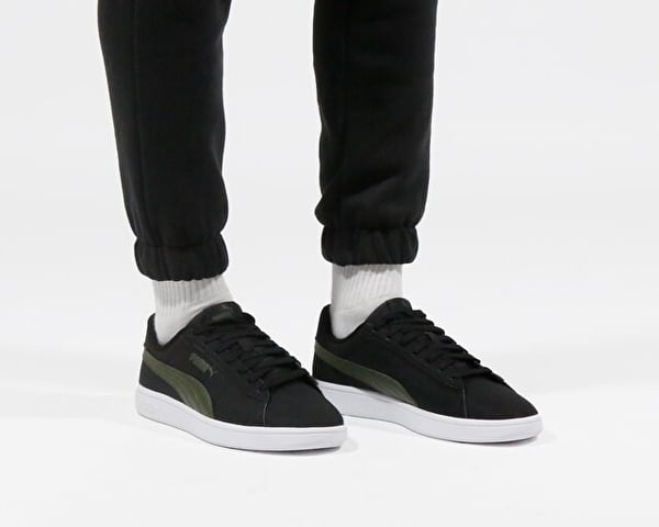 Puma Puma Smash 3.0 Buck Siyah Erkek Günlük Spor Ayakkabı