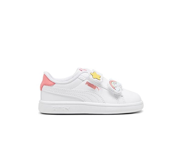 Puma Puma Smash 3.0 Badges V Inf Beyaz Kız Çocuk Günlük Spor Ayakkabı