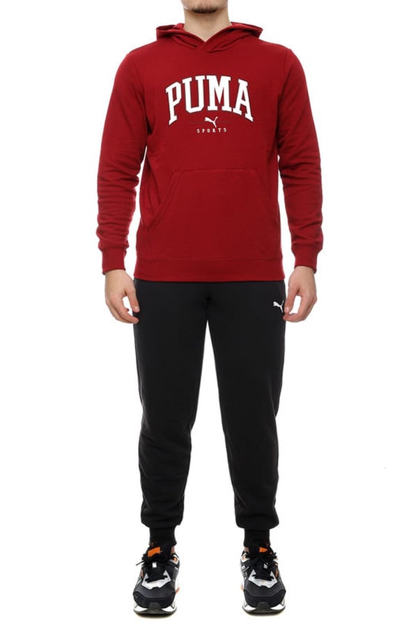 Puma PUMA SQUAD Hooded Suit Siyah Erkek Eşofman Takımı