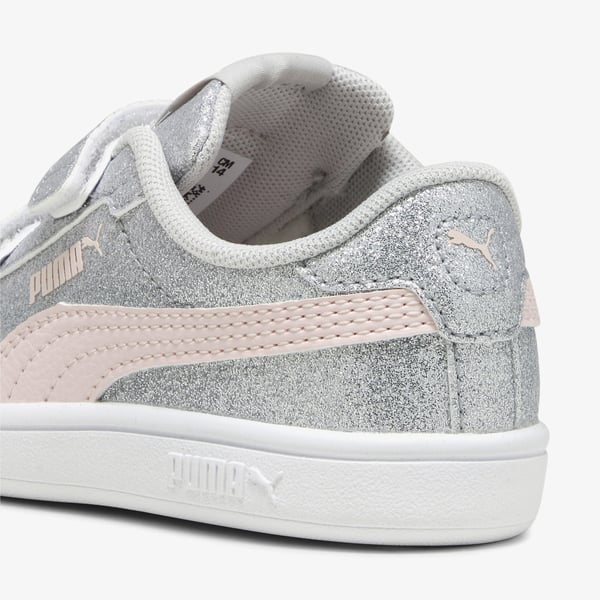Puma PumaSmash 3.0 Glit Glam V In Gri Kız Çocuk Günlük Spor Ayakkabı