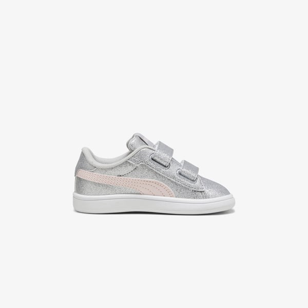 Puma PumaSmash 3.0 Glit Glam V In Gri Kız Çocuk Günlük Spor Ayakkabı