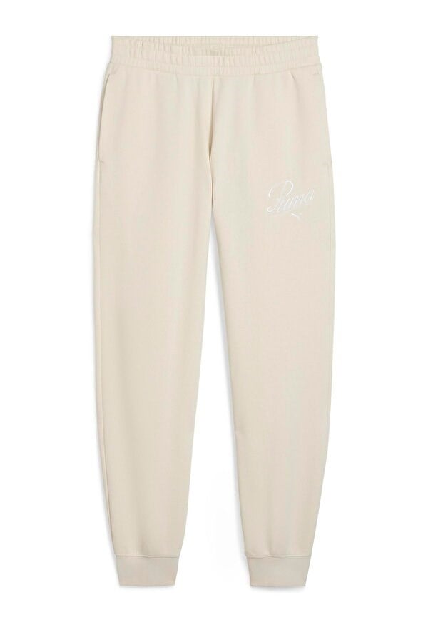 Puma SCRIPT Comfort Sweatpants Beyaz Kadın Eşofman Alt