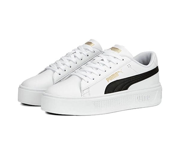 Puma Smash Platform v3 Beyaz Kadın Günlük Spor Ayakkabı