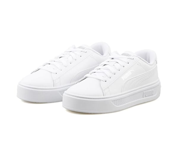 Puma Smash Platform v3 Beyaz Kadın Günlük Spor Ayakkabı