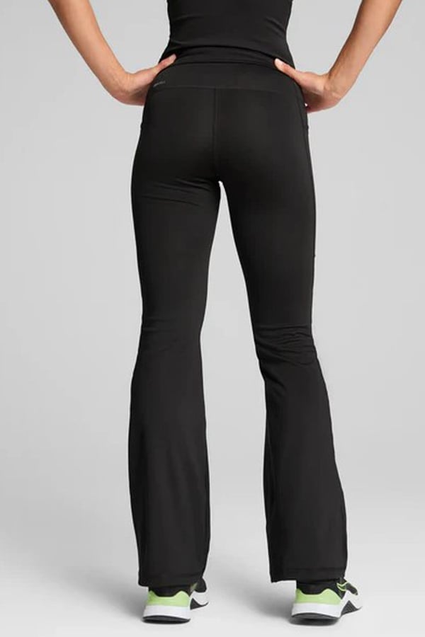 Puma W TAD ESSNTL HW BOOTCUT PANT Siyah Kadın Eşofman Alt